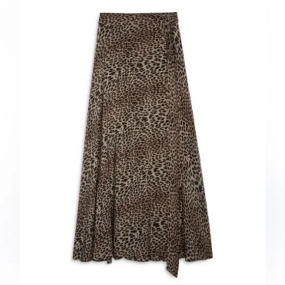 Zadig & Voltaire Animal Print A-Line Skirt - Picture 4 of 7
